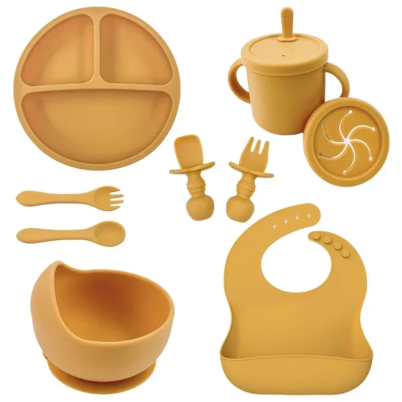 Conjunto de Alimentação Infantil em Silicone