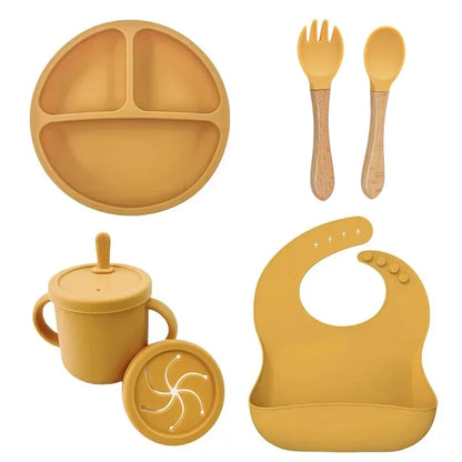 Conjunto de Alimentação Infantil em Silicone