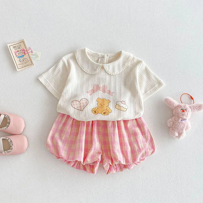 Conjunto de Verão com Estampa de Urso