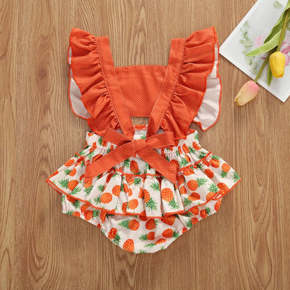 Macacão de Verão para Bebé Menina – Estampado