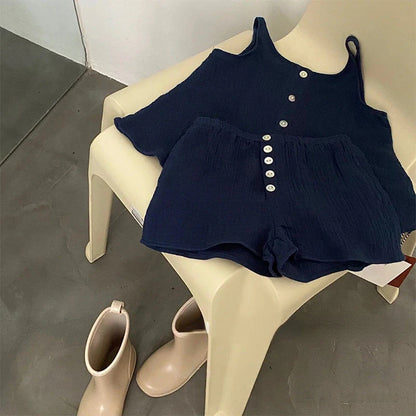 Conjunto de Verão para Menina – Top de Alças e Calções