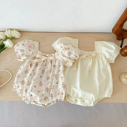 Macacão de Verão para Bebé com Estampado Floral