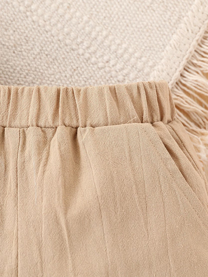 Conjunto Verão 2 Peças para Menino - Camisa com Bolsos e Calções