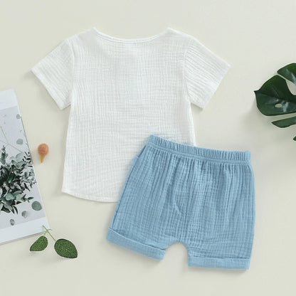 Conjunto de Verão 2 Peças para Bebé Menino