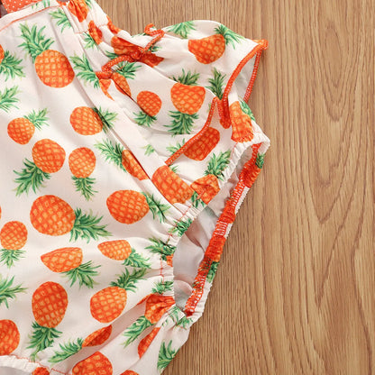 Macacão de Verão para Bebé Menina – Estampado