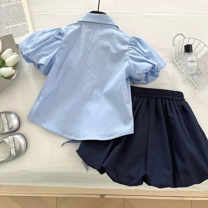 Conjunto para Menina – Conjunto de Camisa e Calções