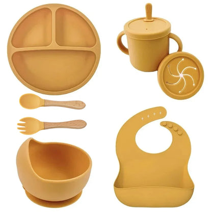 Conjunto de Alimentação Infantil em Silicone