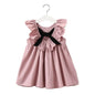Vestido com Alças em Padrão aos Quadrados para Menina