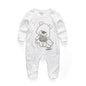Babygrow com Estampa de Ursinho – Manga Comprida 100% Algodão