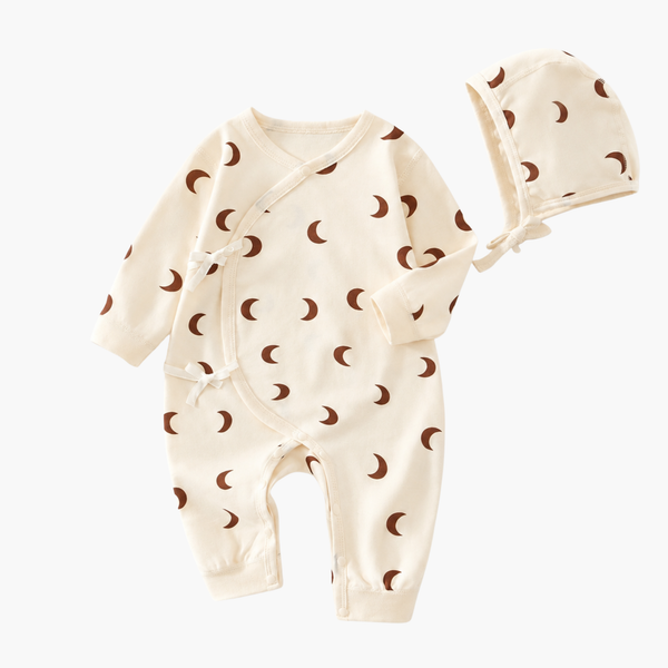 Babygrow de Bebé Lua Doce em Algodão com Touca