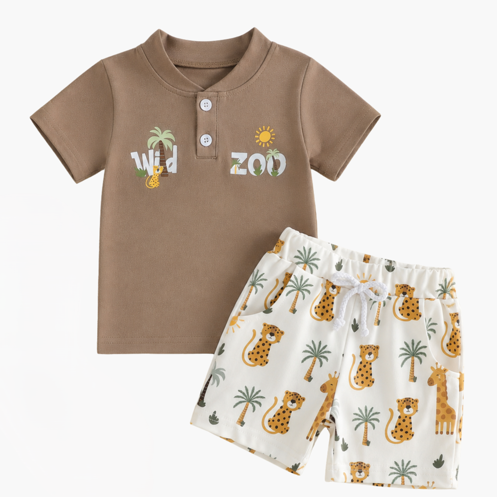 Conjunto de Verão para Bebé Wild Zoo