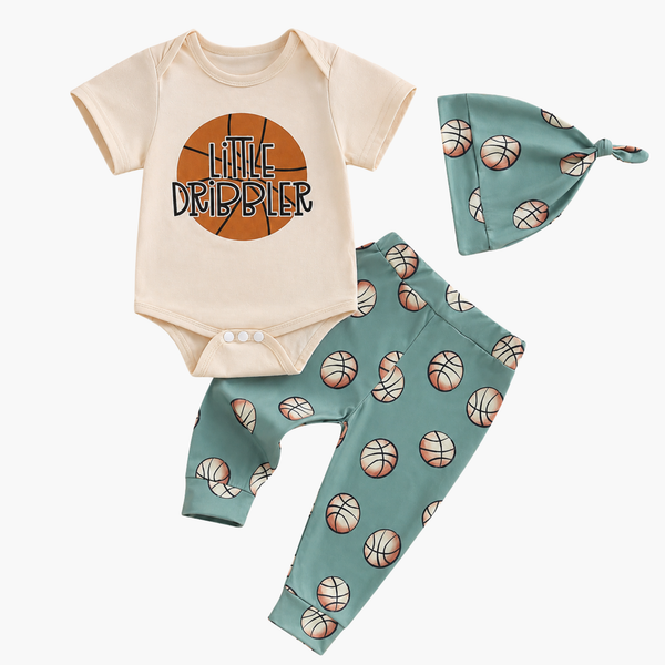 Conjunto de Bebé Little Dribbler-3 Peças