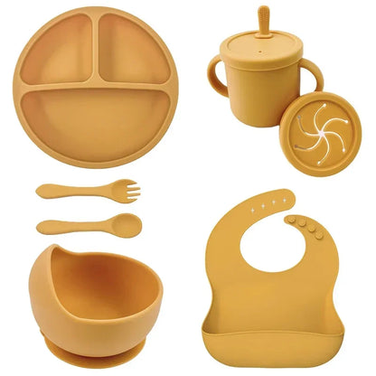 Conjunto de Alimentação Infantil em Silicone
