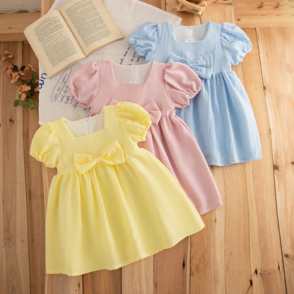 Vestido de Verão para Bebé Menina com Laço