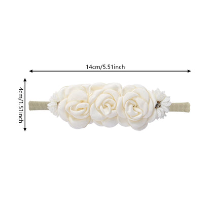 Conjunto 3 de Bandas de Cabelo com Flores