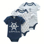 Conjunto de 3 Bodys para Bebé – 100% Algodão