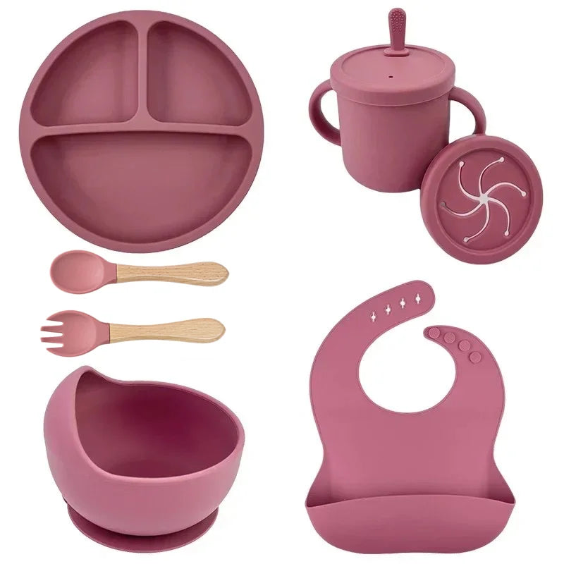 Conjunto de Alimentação Infantil em Silicone