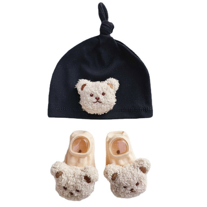 Conjunto Gorro e Carapins de Bebé