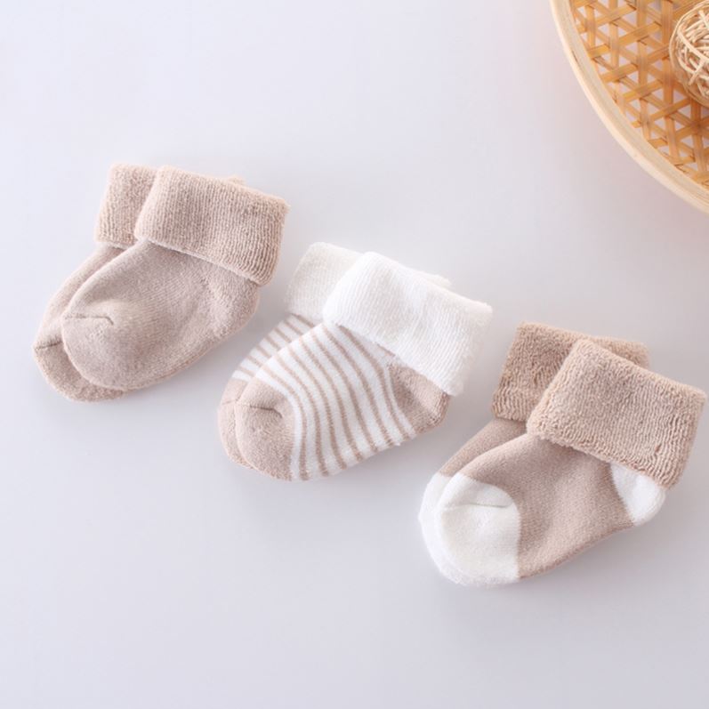 Conjunto de 3 Pares de Meias para Bebé