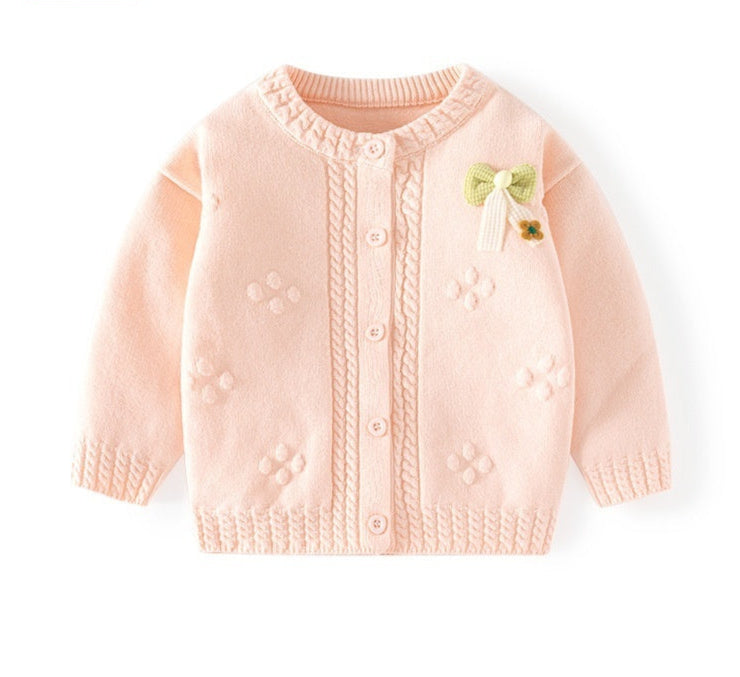 Cardigan de Malha para Menina em Algodão