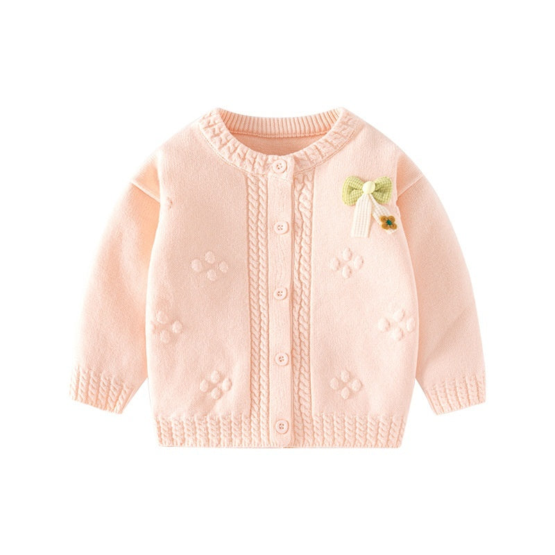 Cardigan de Malha para Menina em Algodão