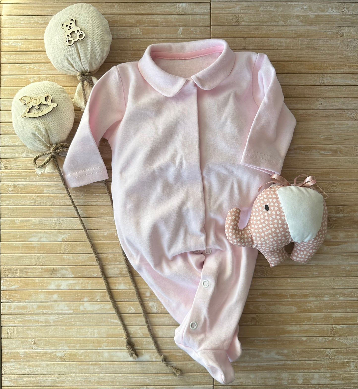 Babygrow Rosa Bebé Liso