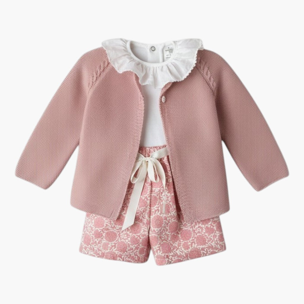 Conjunto de 3 Peças Calções Florais